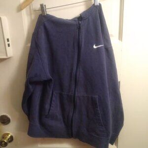 Navy Blue Y2k Nike Sportswear full zip up hoodie jacket size small/medium